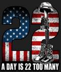22 A Day 4" Sticker