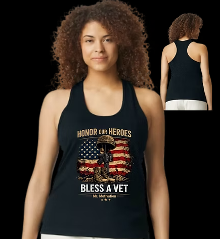 Bless A Vet Ladies Tank Top