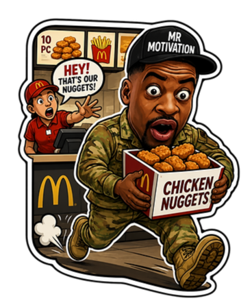 Steal The Nuggies  4" Sticker